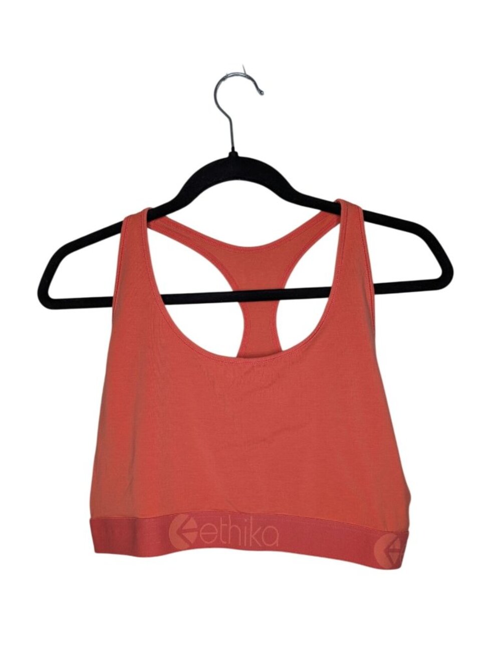 Ethika Racerback Girls Coral Sports Bra 3XL Cotton Blend